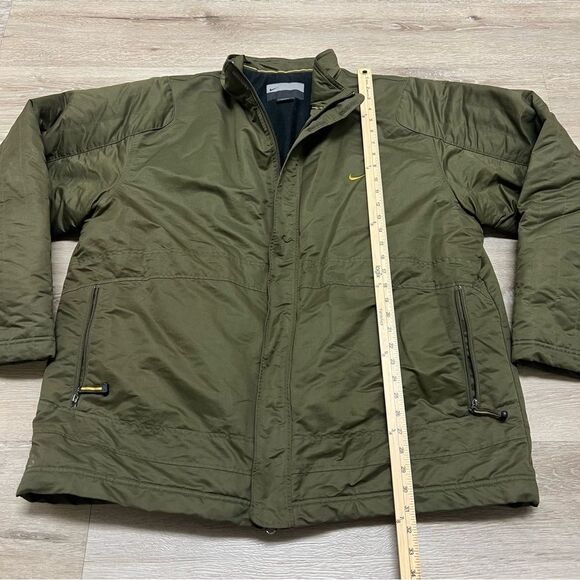 Vintage Nike Global Athletic Jacket Men Size XXL Green Zip Insulate Lined Winter - Picture 2 of 10